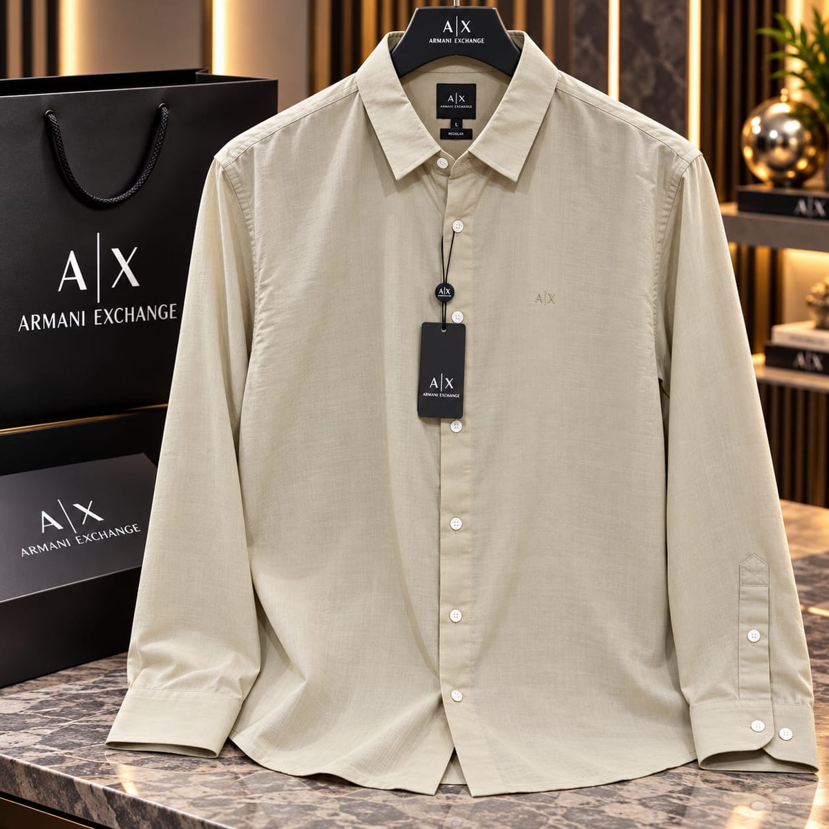 Men’s Premium Pure Linen Regular Fit Long-Sleeve Casual Shirt