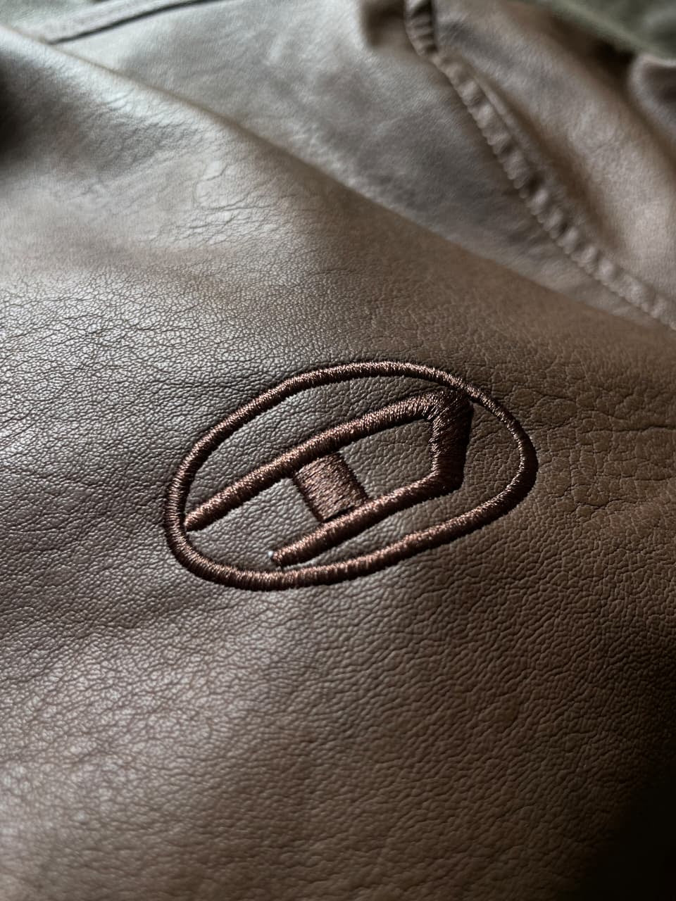 Men's Textured Faux-Leather Cafe Racer Jacket | Slim-Fit Stand-Collar Outerwear