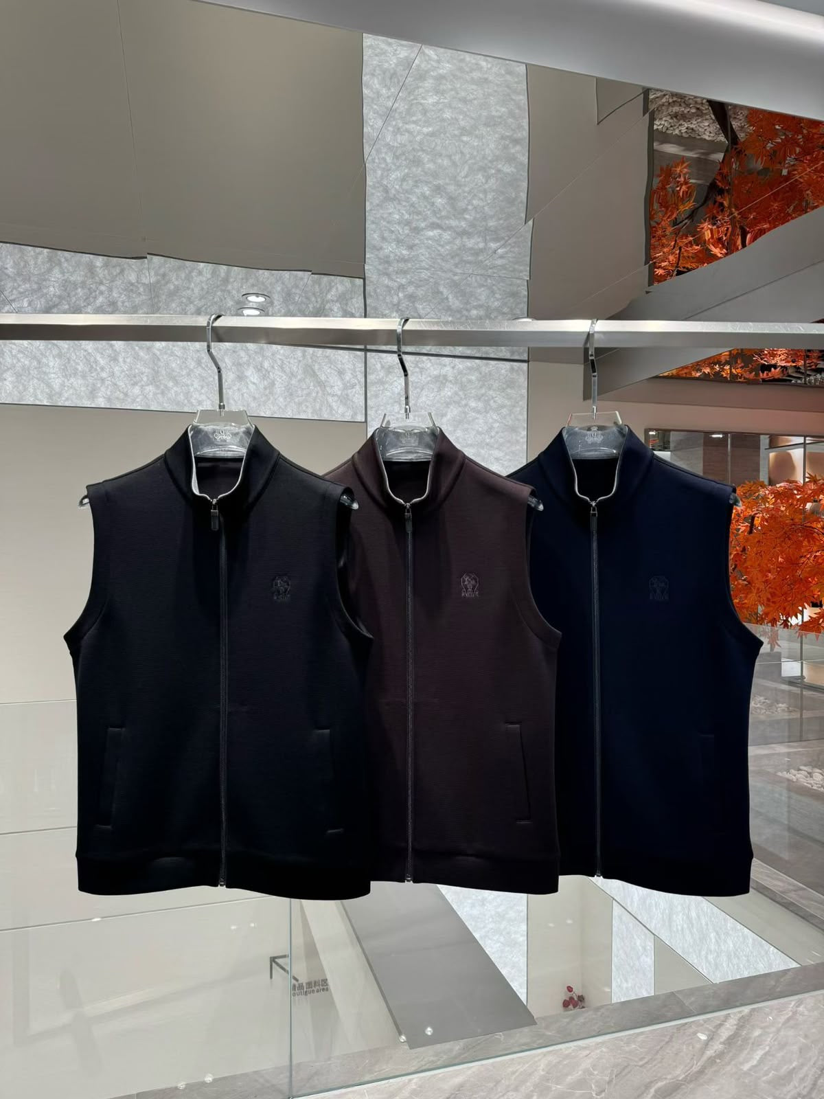 Men's Premium Full-Zip Stand-Collar Sleeveless OG Jackets