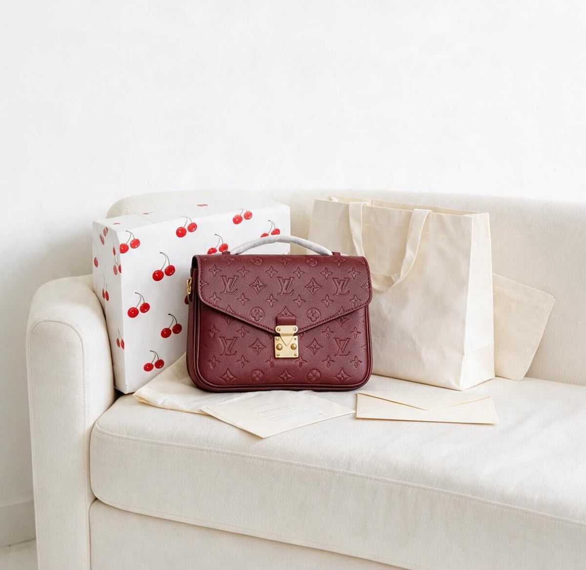Luxury Embossed Monogram Top Handle Handbag | Elegant Flap Bag