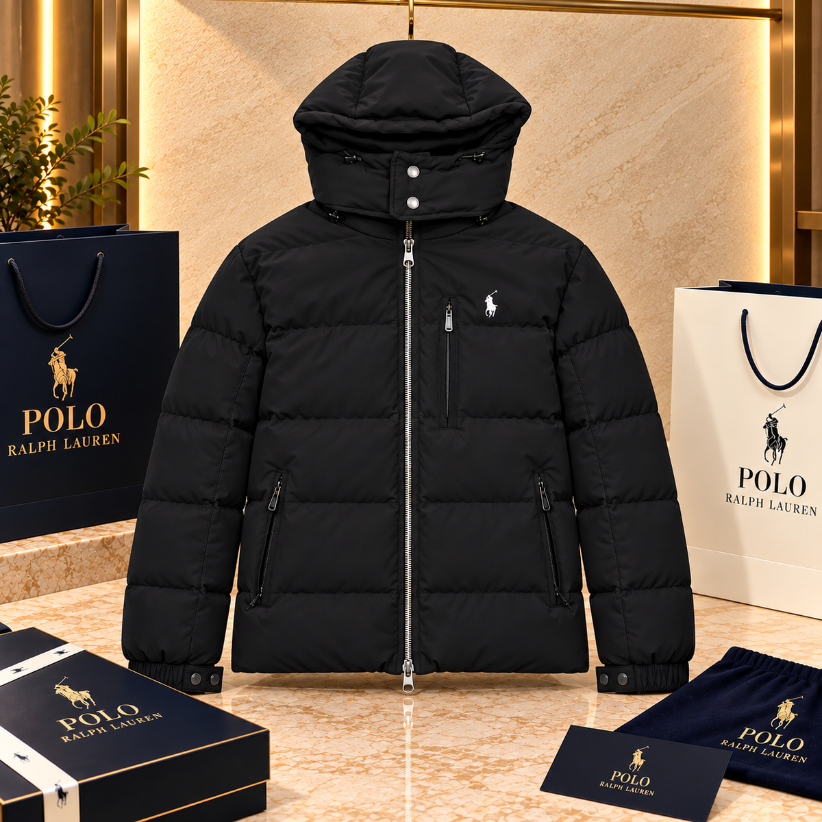 Premium Puffer Jacket with Detachable Hood