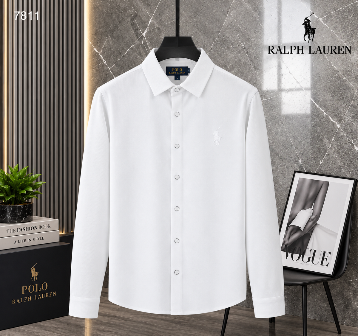 Textured Cotton Fine-Wale Corduroy Casual Shirt