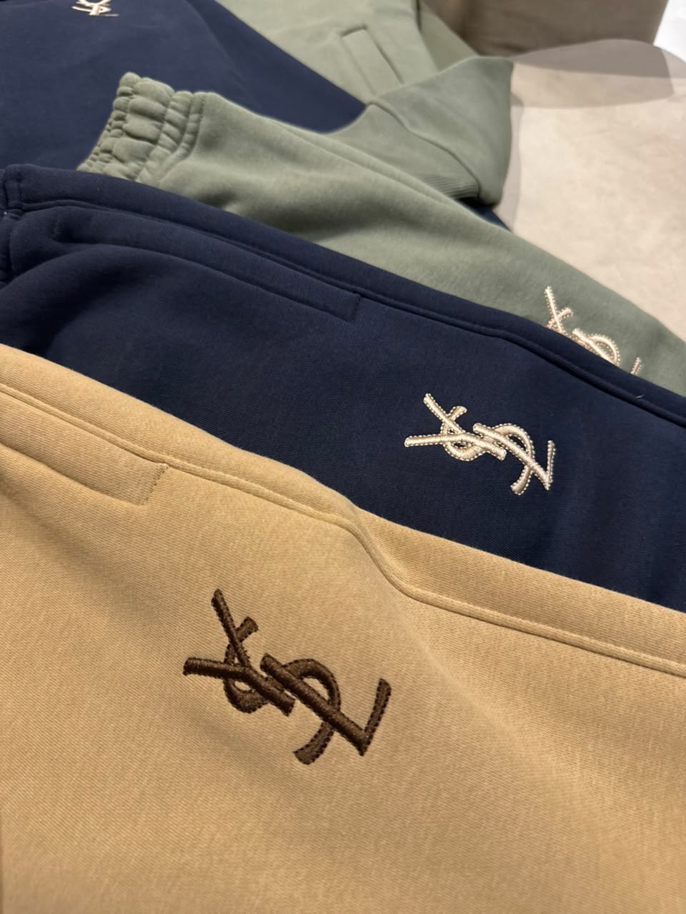 Embroidered Monogram Zip Jacket & Jogger Tracksuit Set