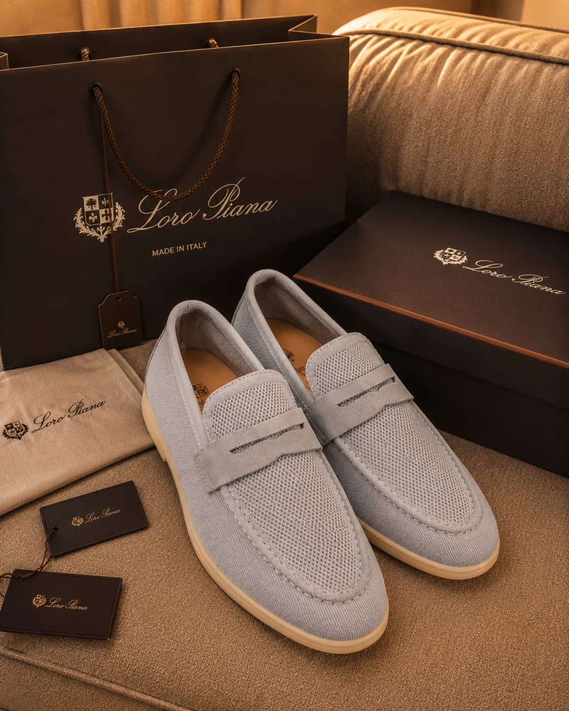 Men’s Premium Knit Loafers – Luxury Casual Slip-On Shoes