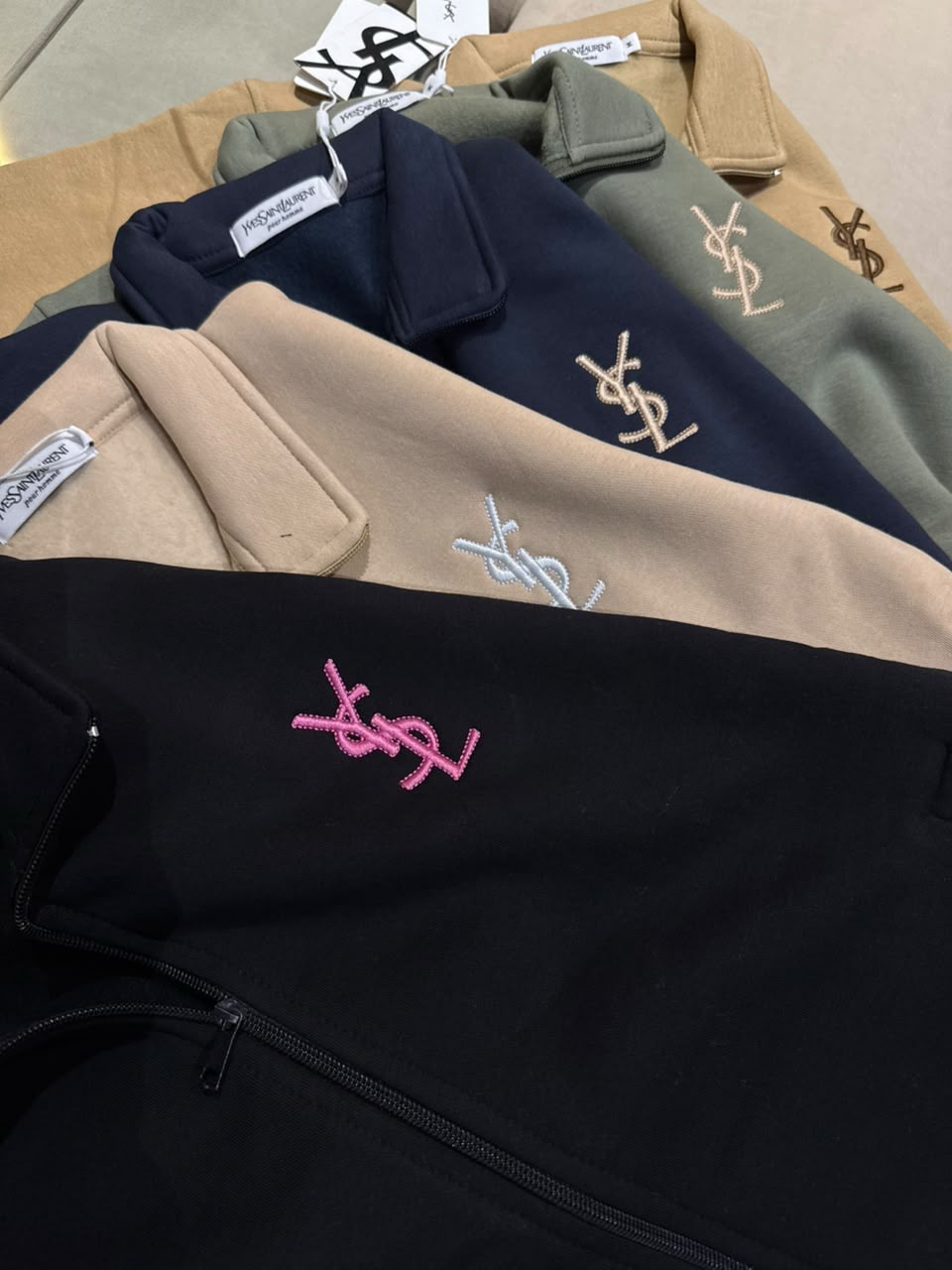Embroidered Monogram Zip Jacket & Jogger Tracksuit Set