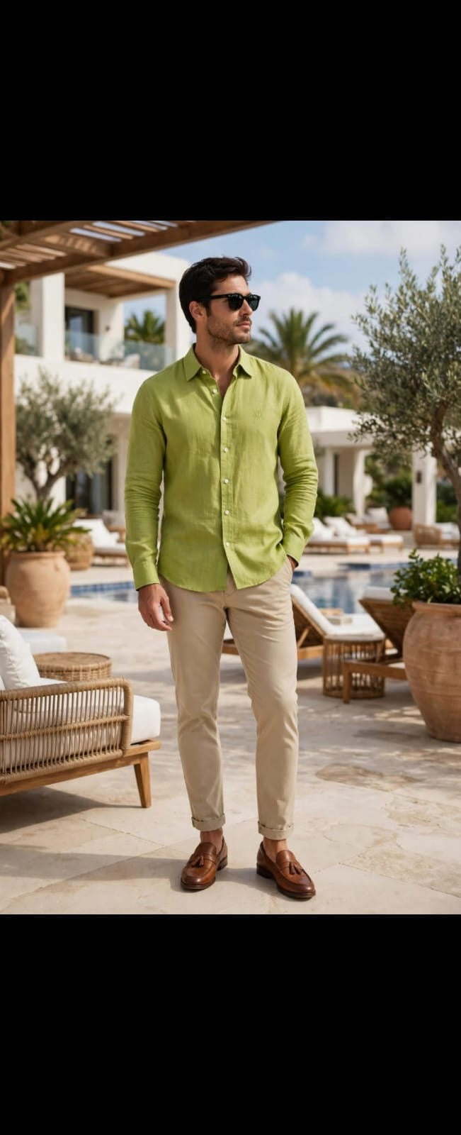 Men’s Premium Pure Linen Regular Fit Long-Sleeve Casual Shirt