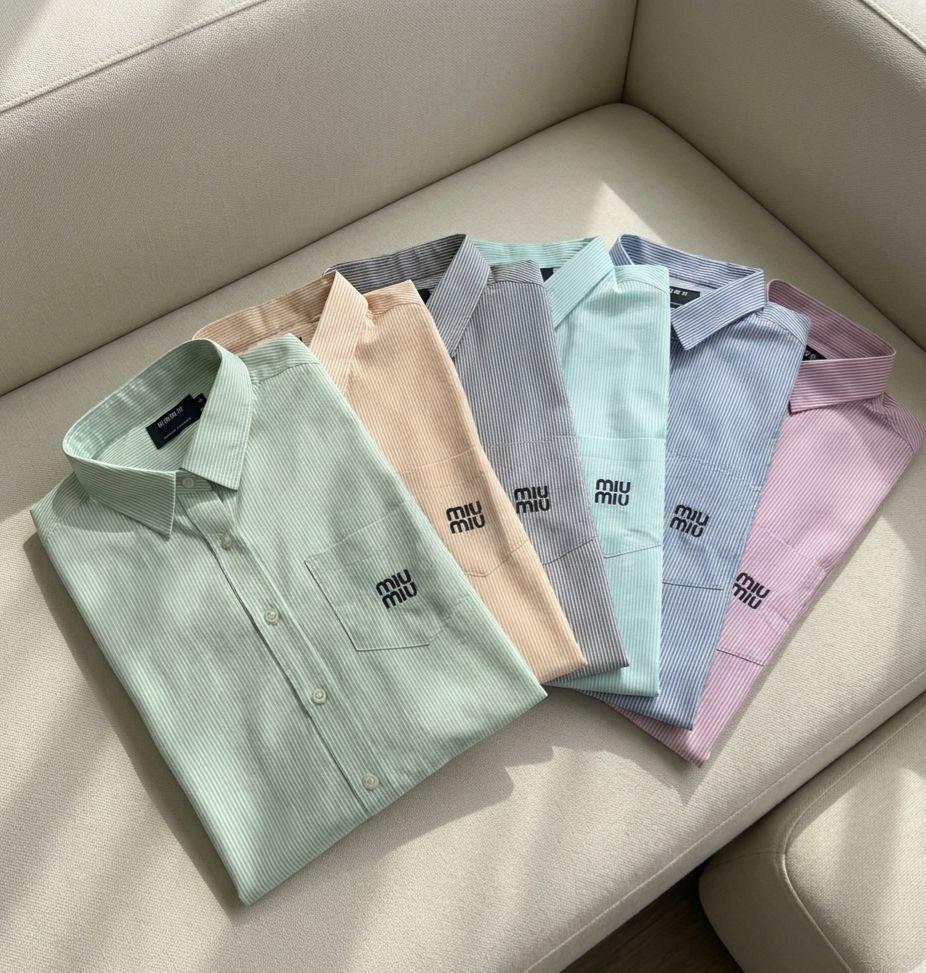Striped Long-Sleeve Button-Down Shirt Collection