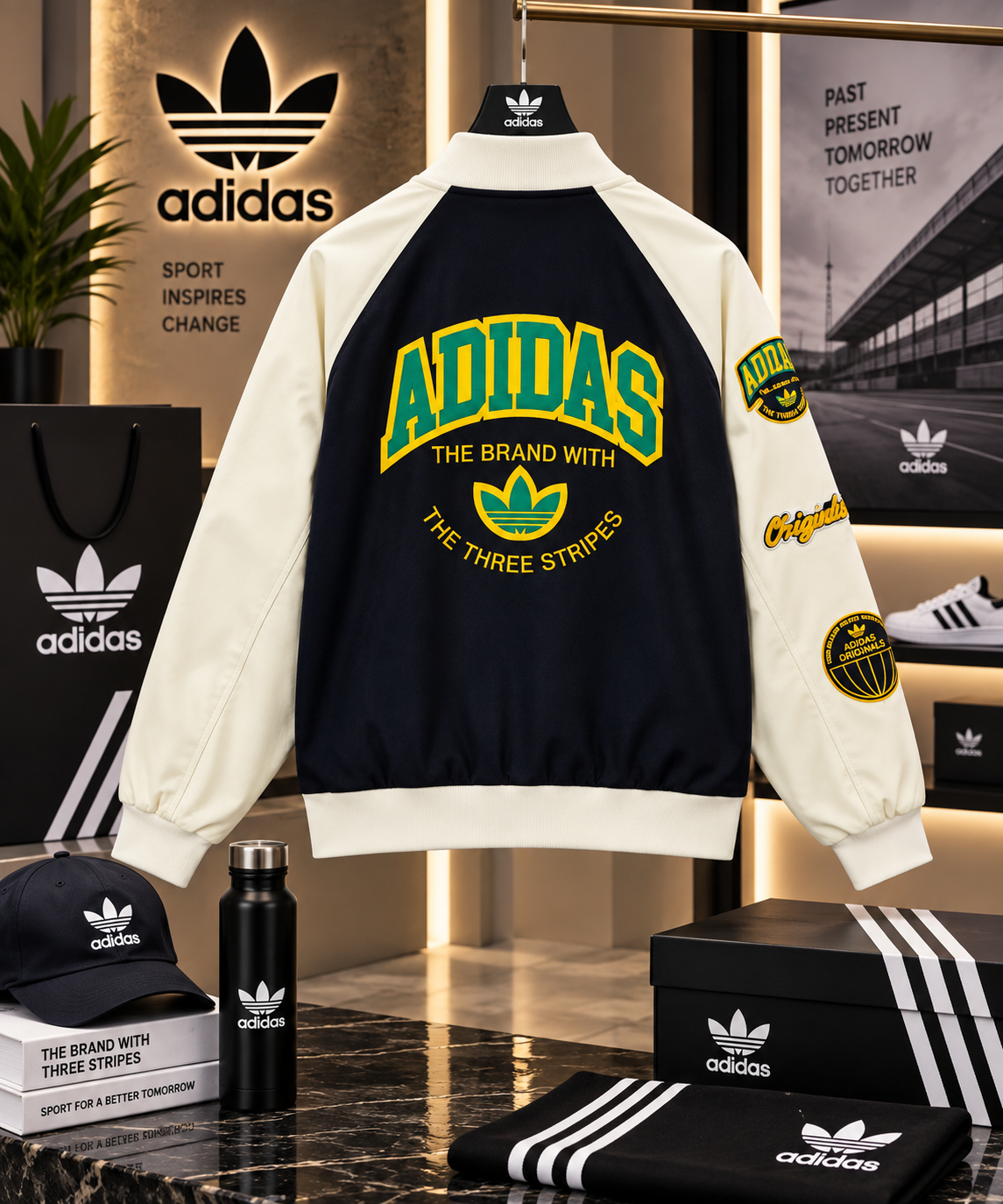 Premium Originals Patchwork Varsity Jacket