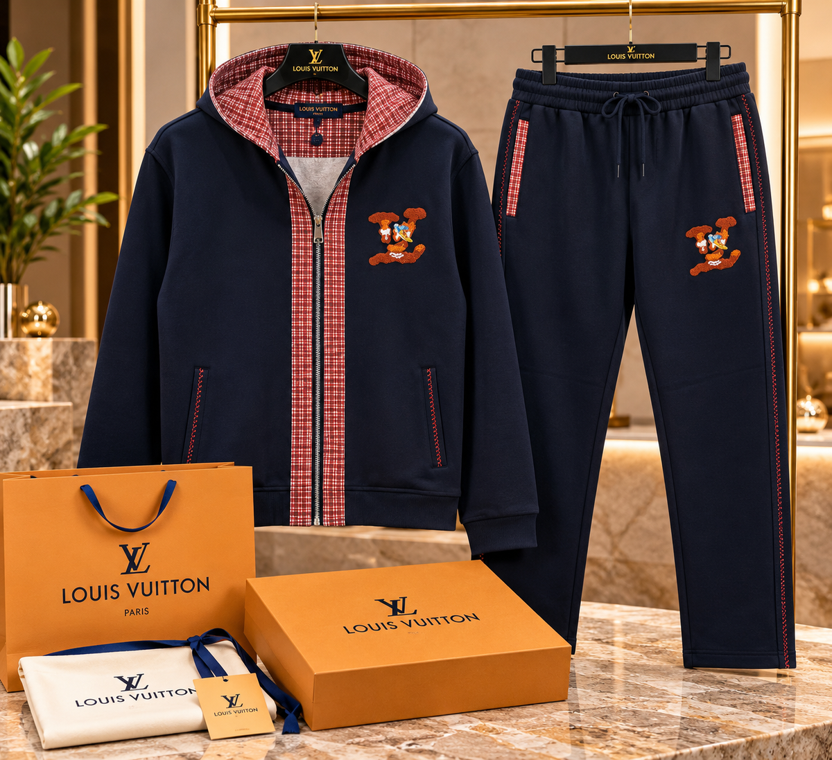Premium Embroidered Hooded Co-Ord Set