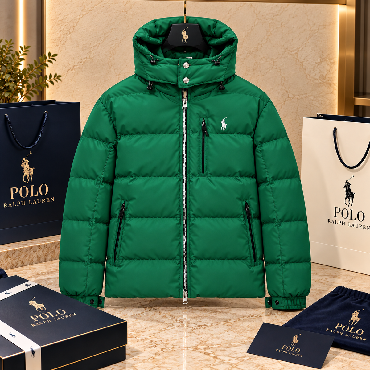Premium Puffer Jacket with Detachable Hood