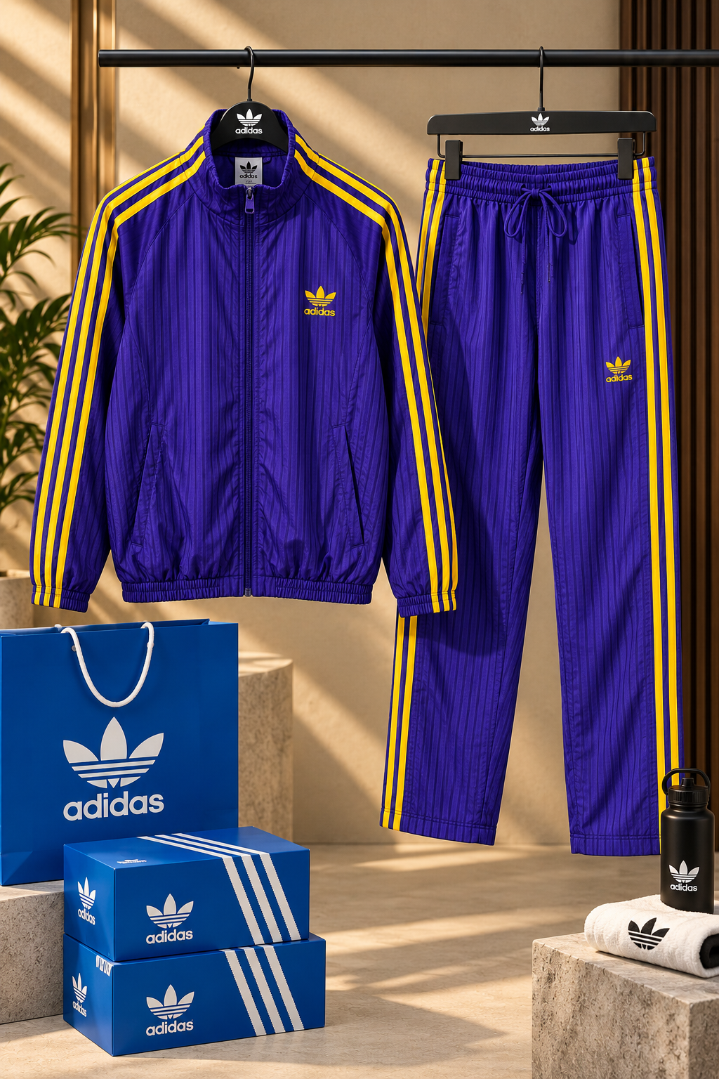 Premium 3-Stripe Track Co-Ord Set