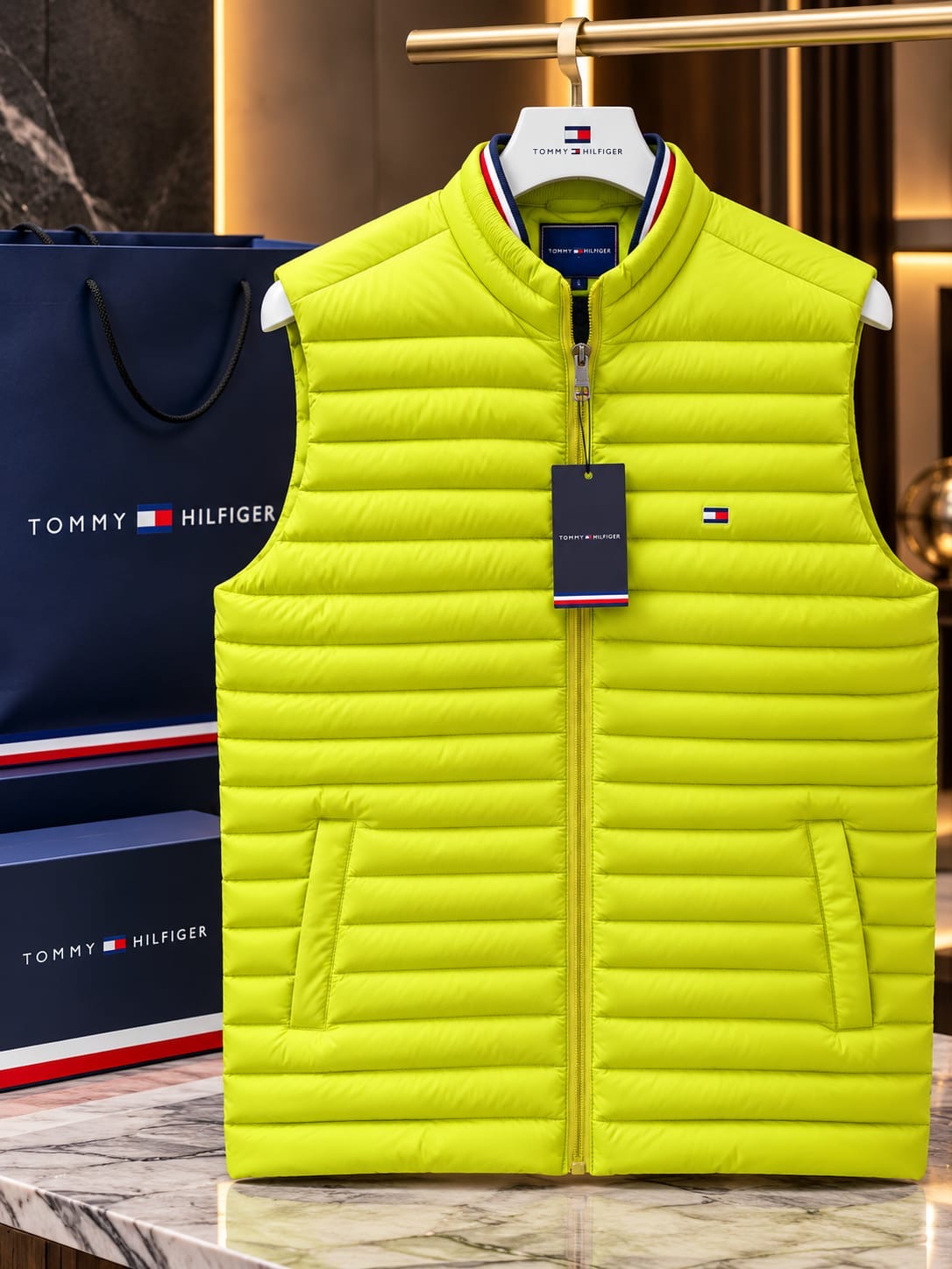 Lightweight Quilted Stand-Collar Puffer Vest