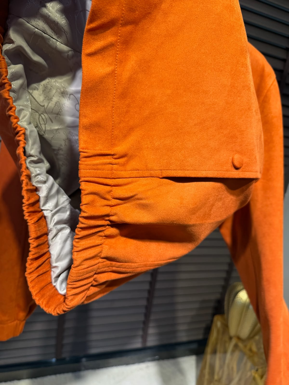 Men's Premium Suede Leather Full-Zip Jacket with Chest Pocket – Available in Black, Rust Orange & Taupe Brown