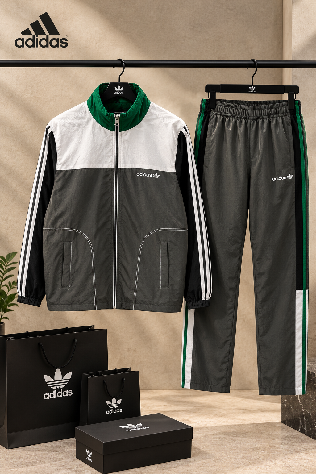 Retro Color-Blocked Tracksuit Se