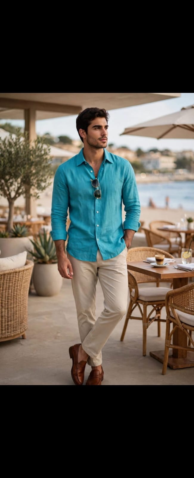 Men’s Premium Pure Linen Regular Fit Long-Sleeve Casual Shirt