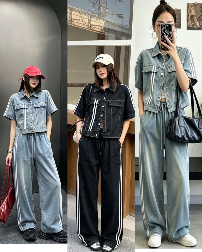 Luxe Washed Denim Co-Ord Set (Women)