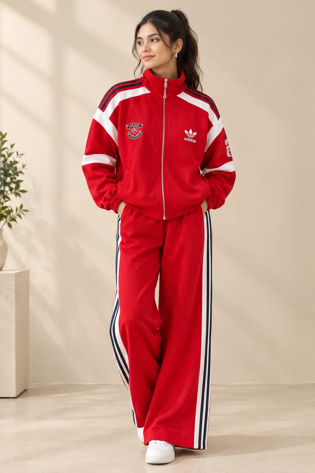 Two-Piece Zip-Up Tracksuit Co-ord Set