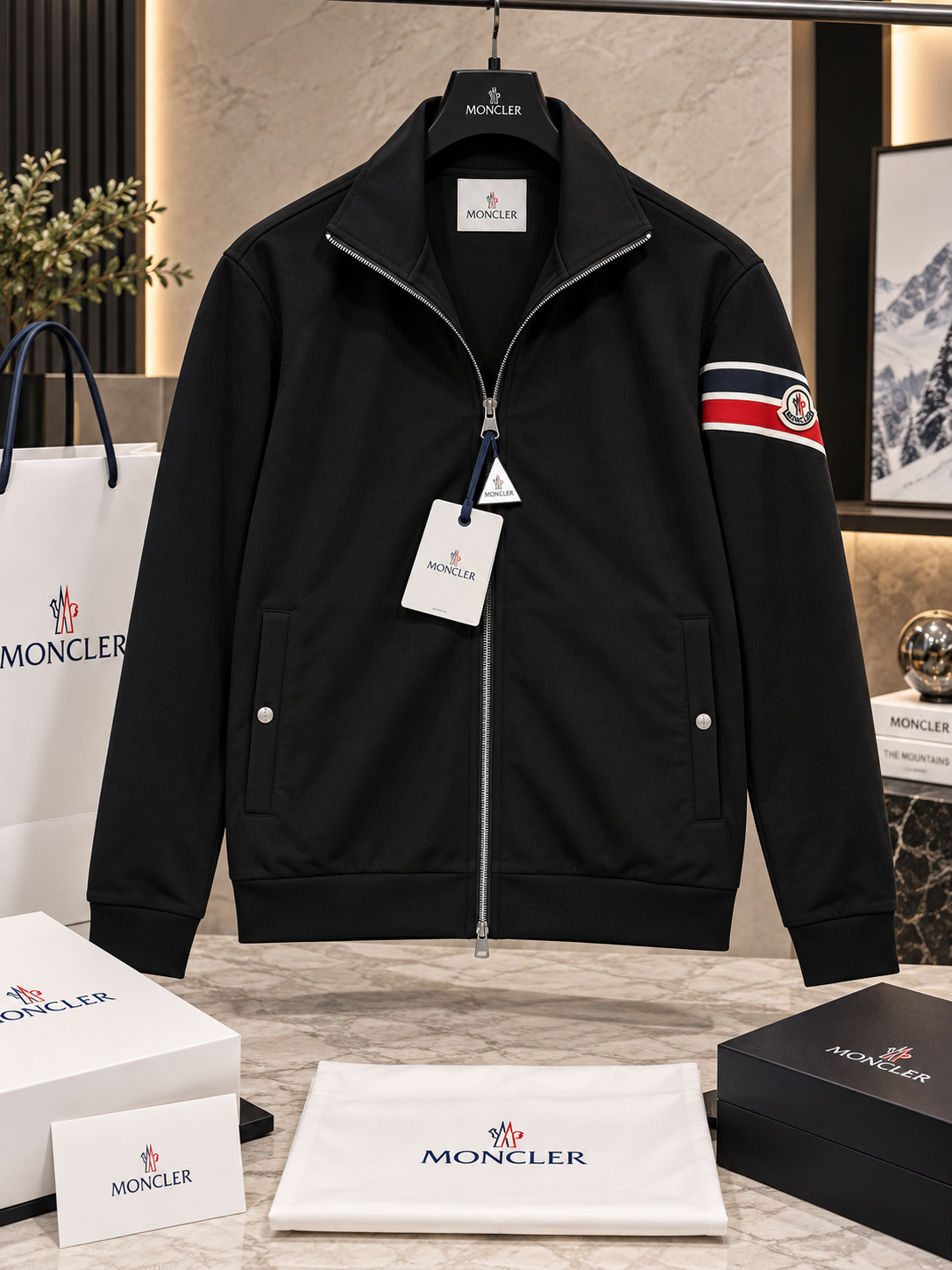 Signature Black Zip-Up — Understated Luxury