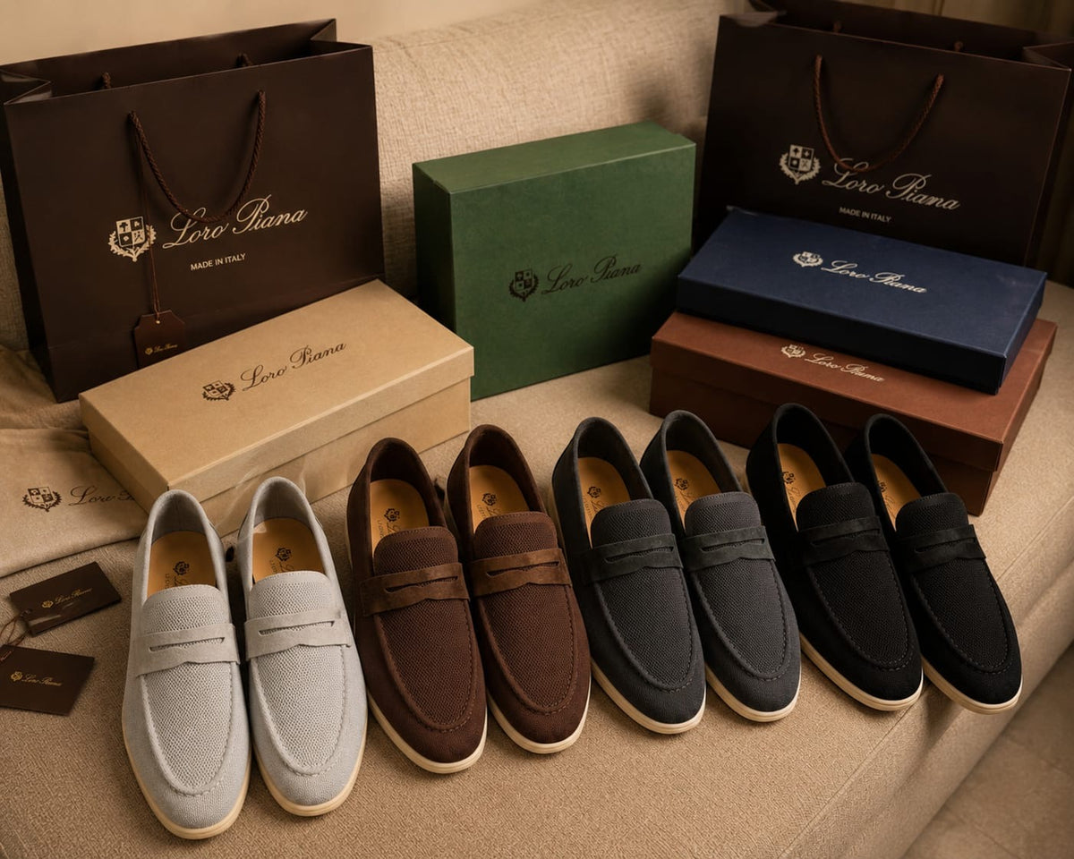 Men’s Premium Knit Loafers – Luxury Casual Slip-On Shoes