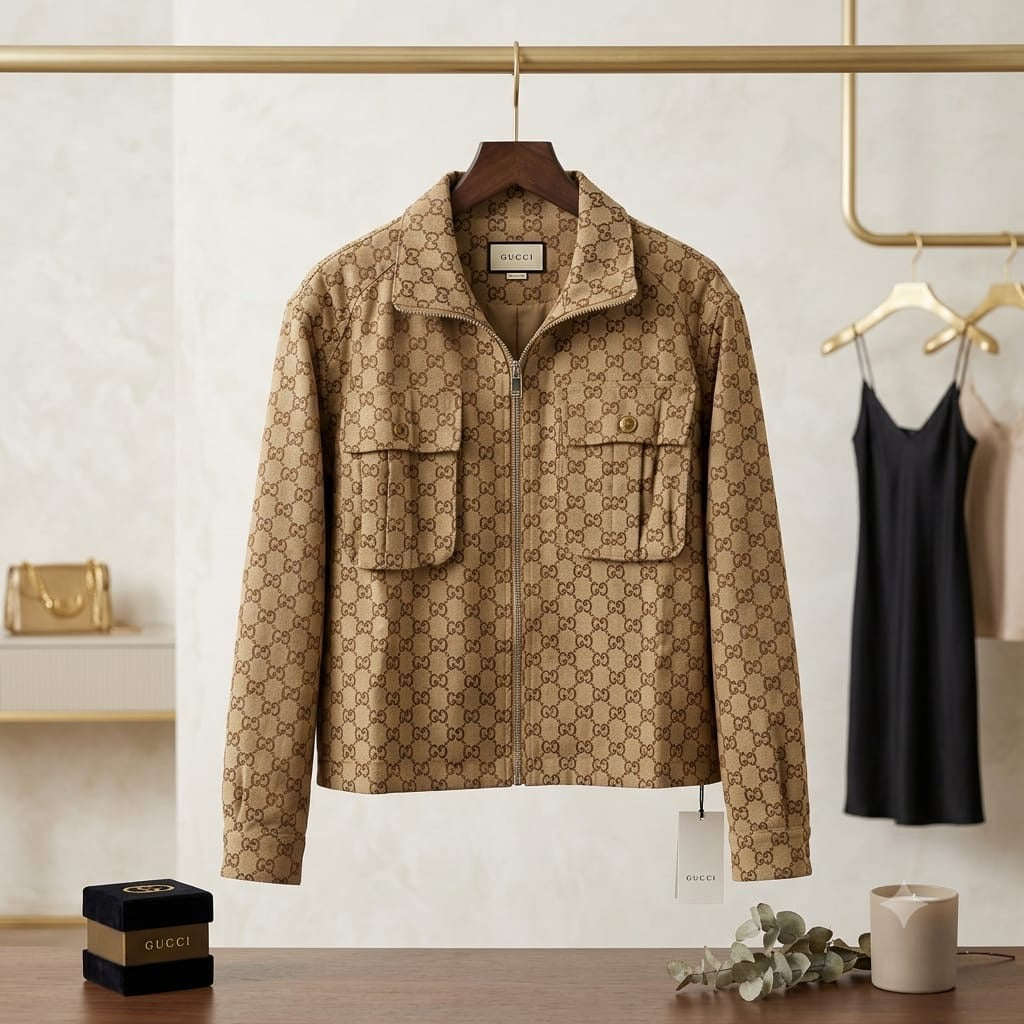 Luxury Oversized Jacquard Jacket