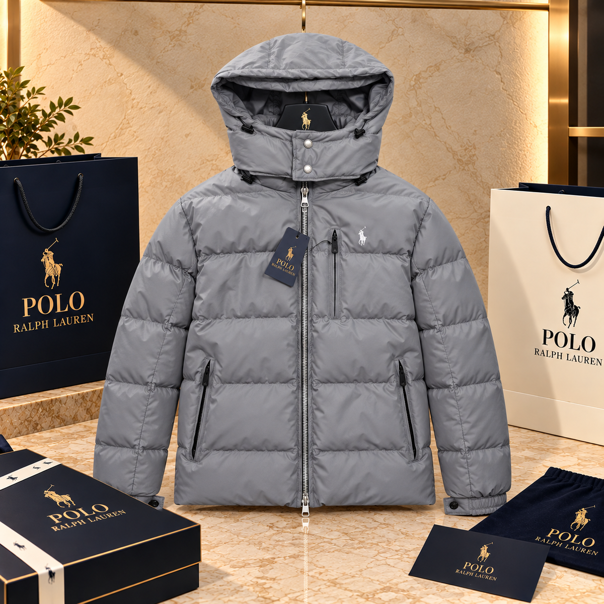 Premium Puffer Jacket with Detachable Hood