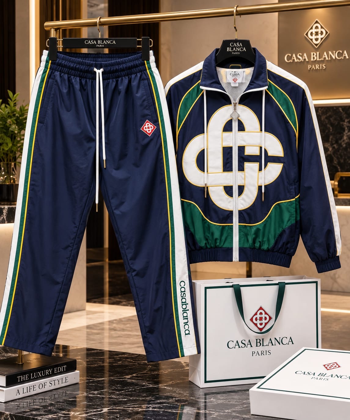 Premium Retro Track Jacket & Trouser Co-ord Set
