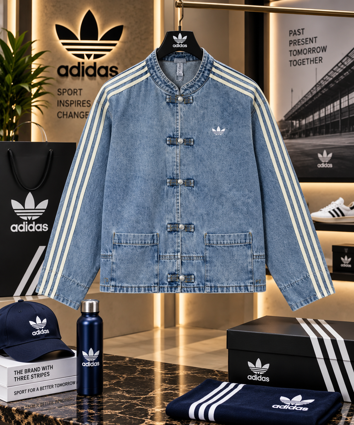 Vintage Washed Heritage Stripe Jacket