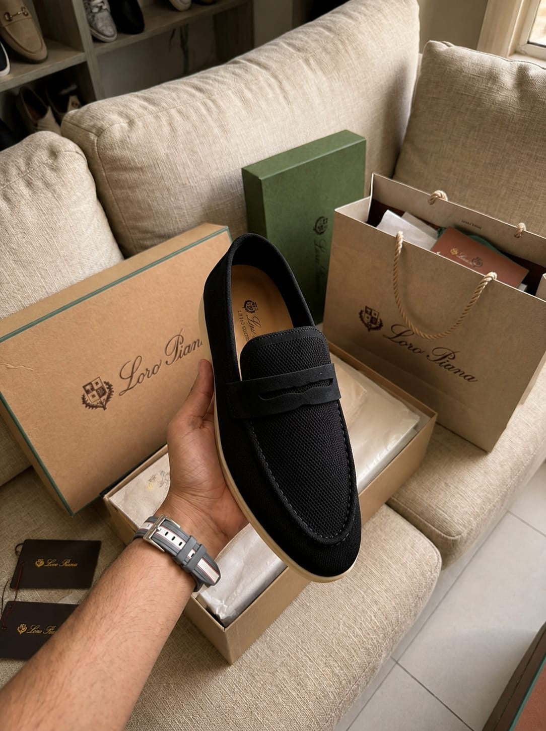 Men’s Premium Knit Loafers – Luxury Casual Slip-On Shoes