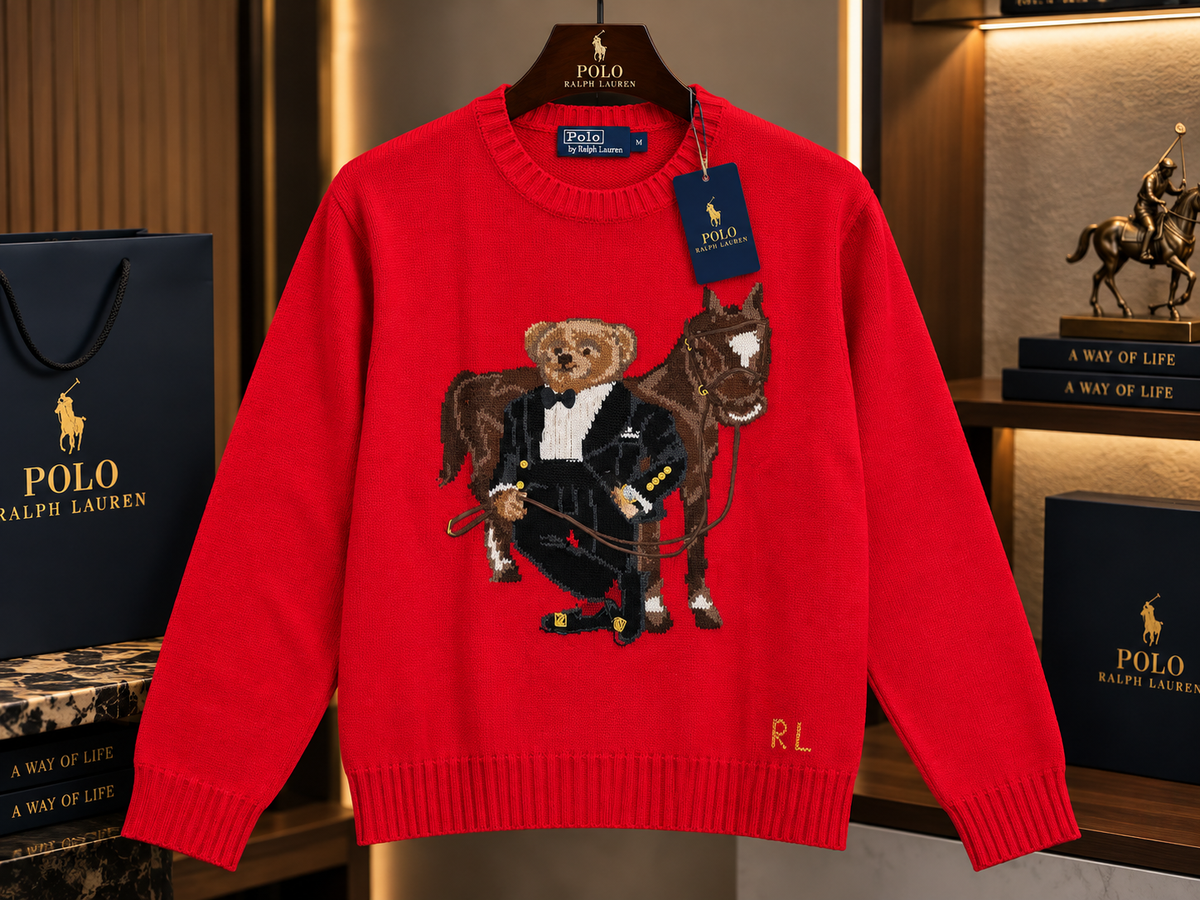 Preppy Heritage Intarsia Knit Graphic Pullove