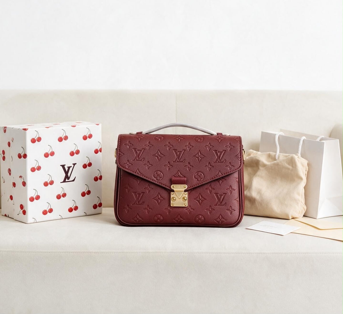 Luxury Embossed Monogram Top Handle Handbag | Elegant Flap Bag