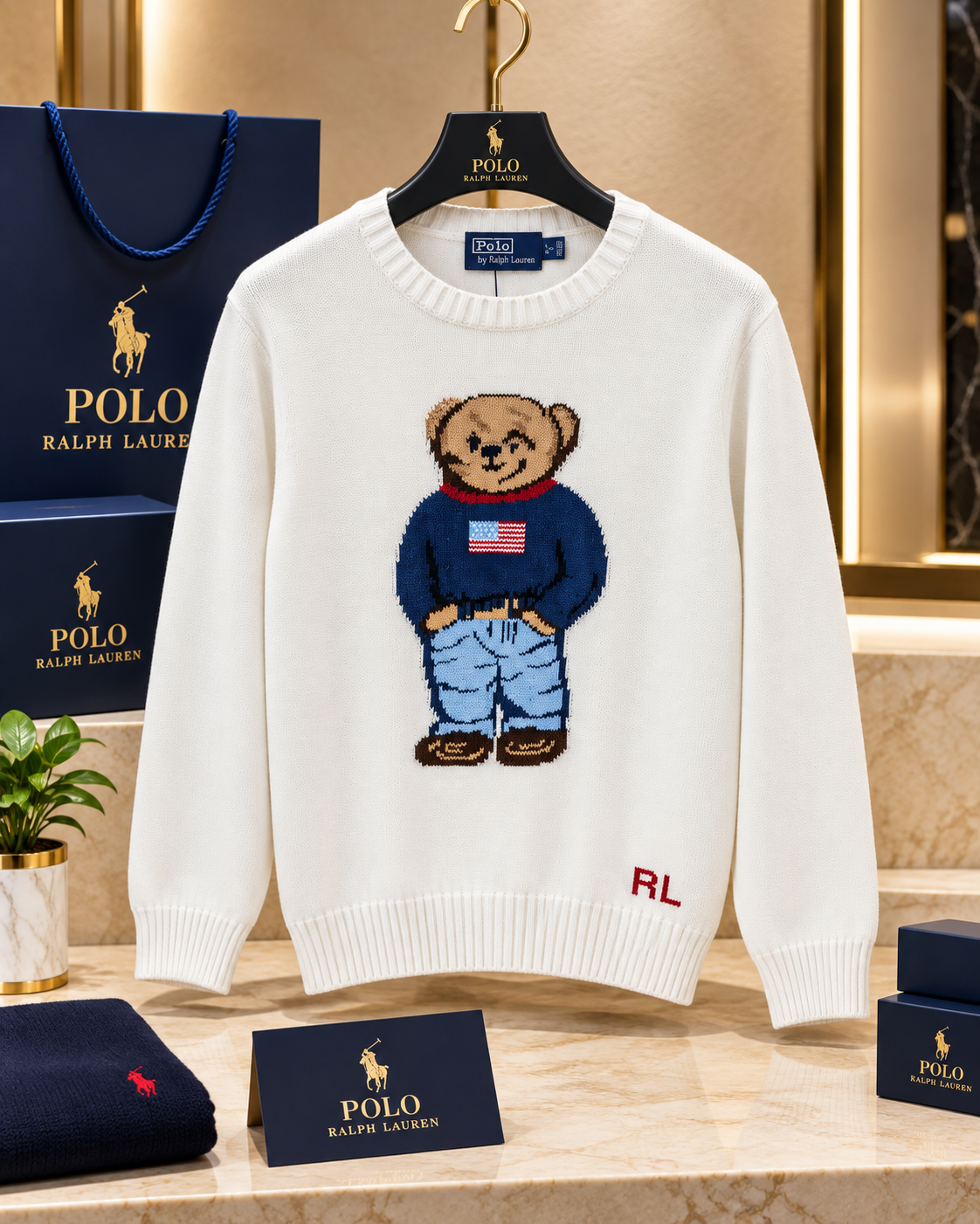 Heritage Mascot Knit Crewneck Sweater