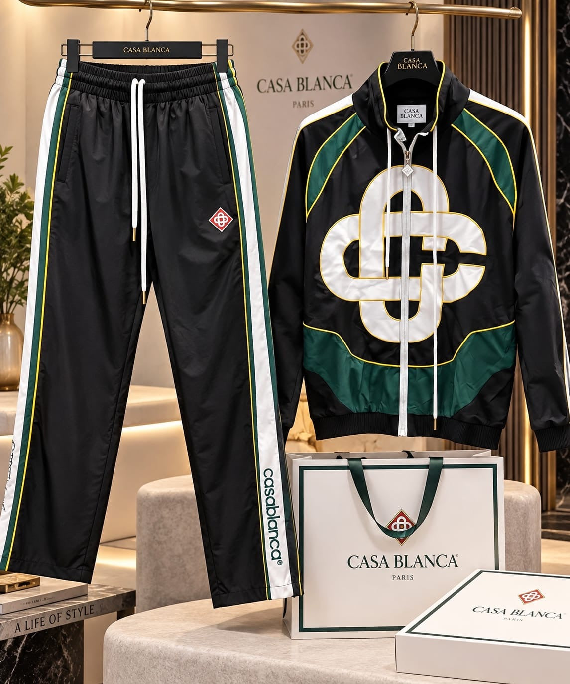 Premium Retro Track Jacket & Trouser Co-ord Set