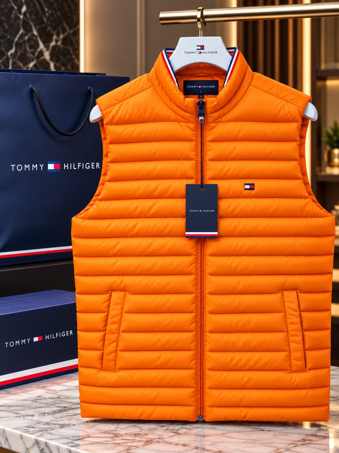 Lightweight Quilted Stand-Collar Puffer Vest