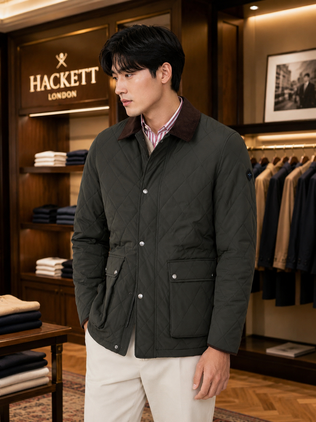 Men’s Premium Diamond Quilted Heritage Jacket