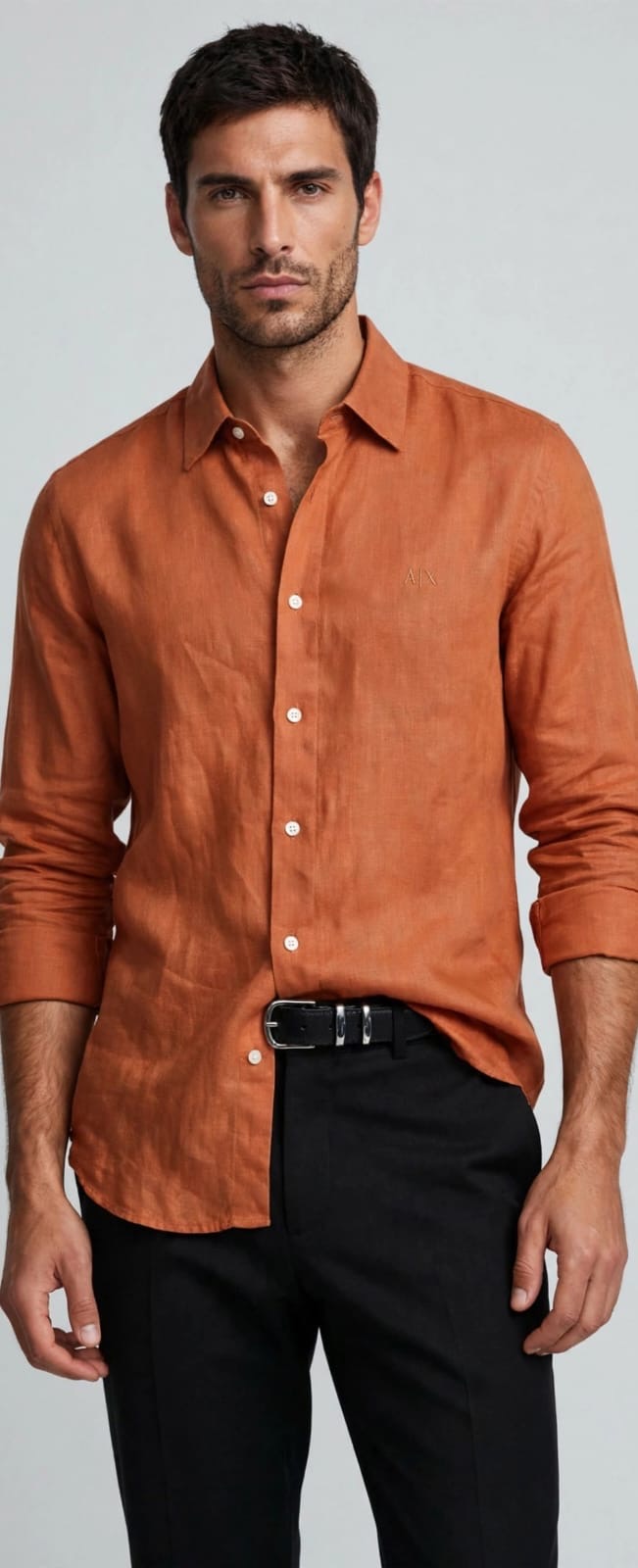 Men’s Premium Pure Linen Regular Fit Long-Sleeve Casual Shirt