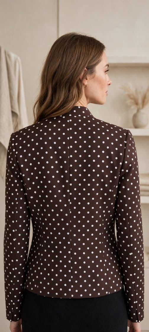 Premium Polka Dot Tailored Women’s Blazer
