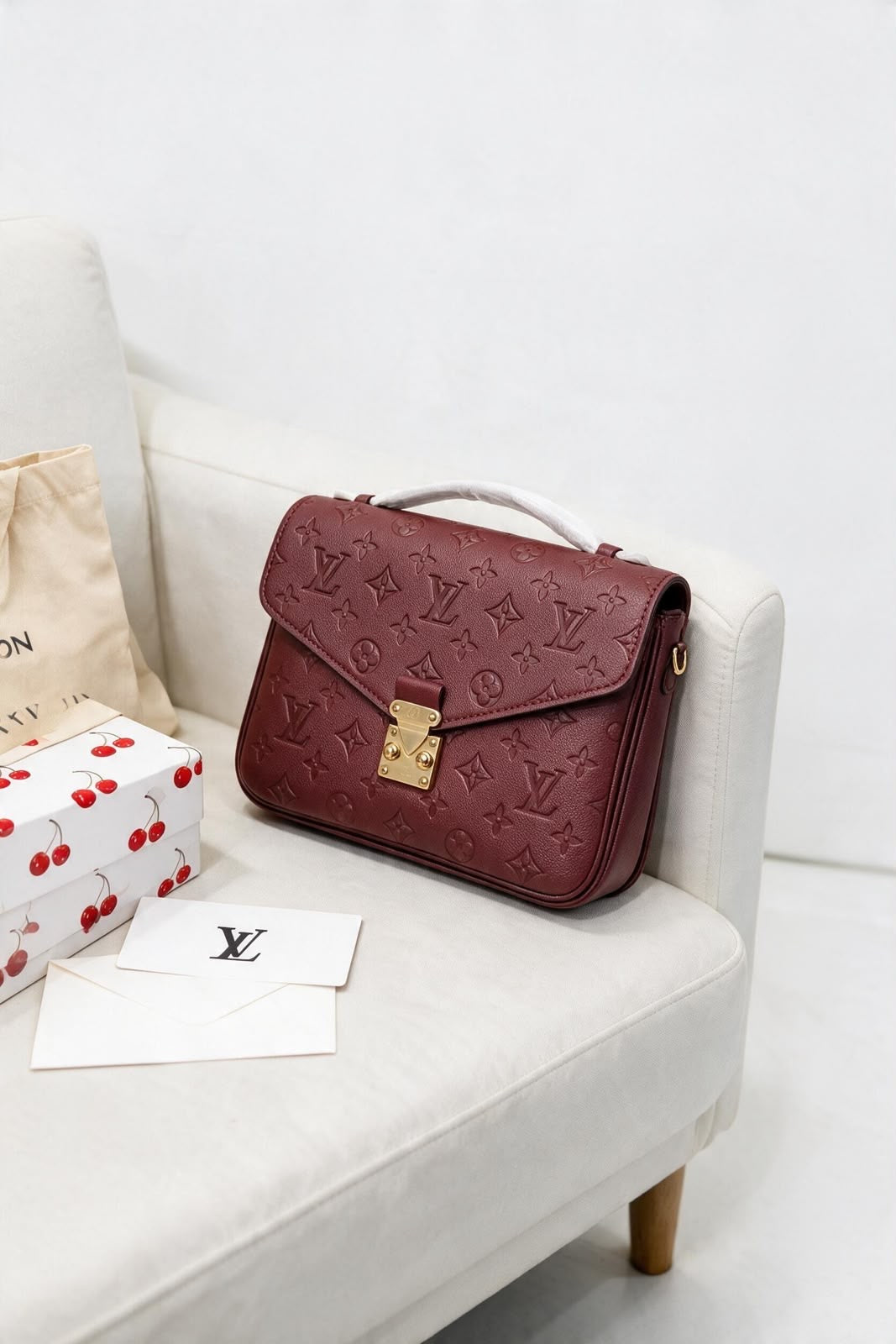 Luxury Embossed Monogram Top Handle Handbag | Elegant Flap Bag