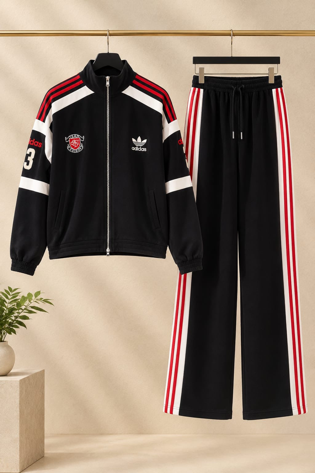 Two-Piece Zip-Up Tracksuit Co-ord Set