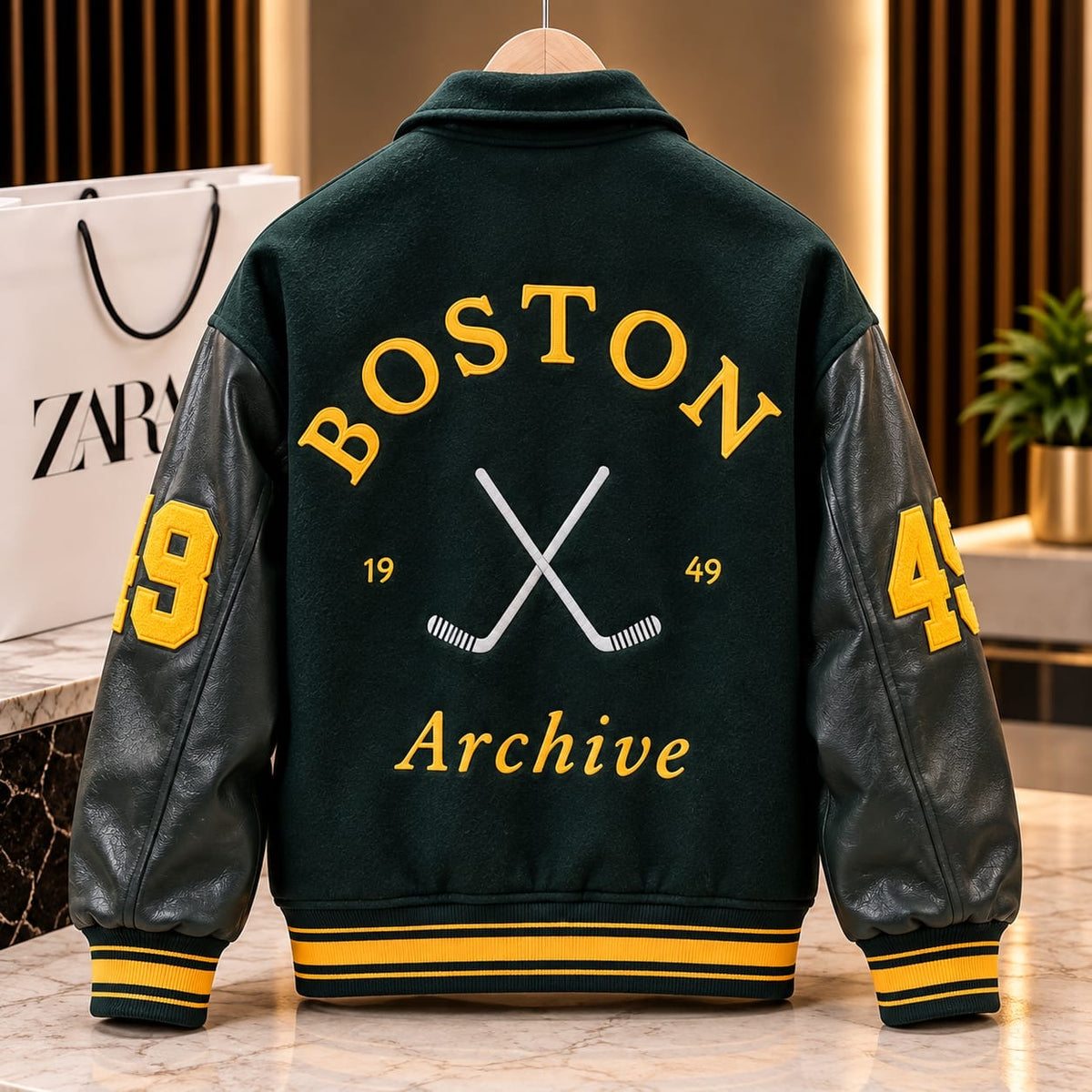 Varsity-Style Hockey Jacket