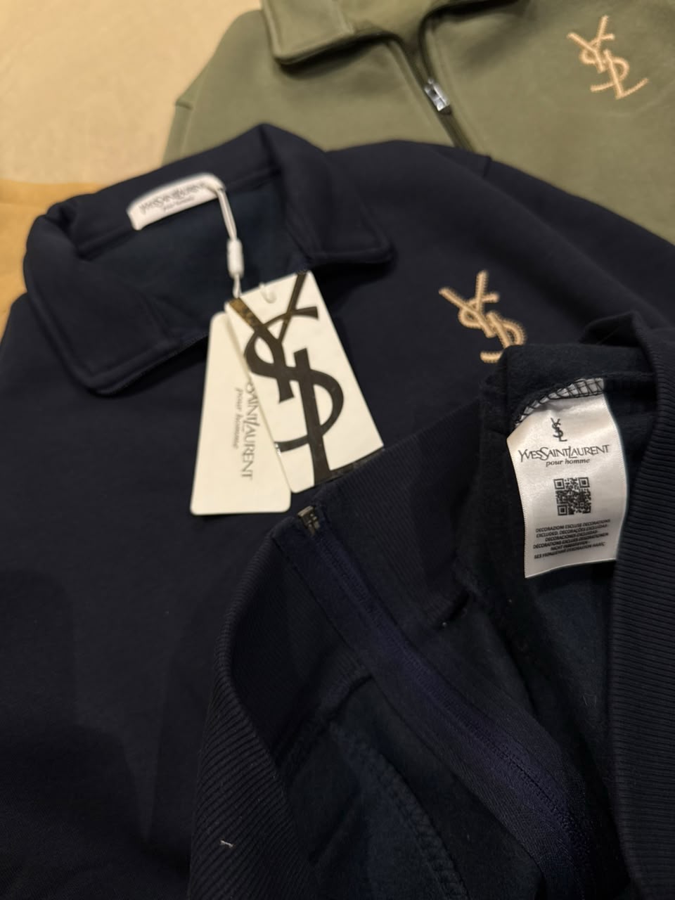 Embroidered Monogram Zip Jacket & Jogger Tracksuit Set