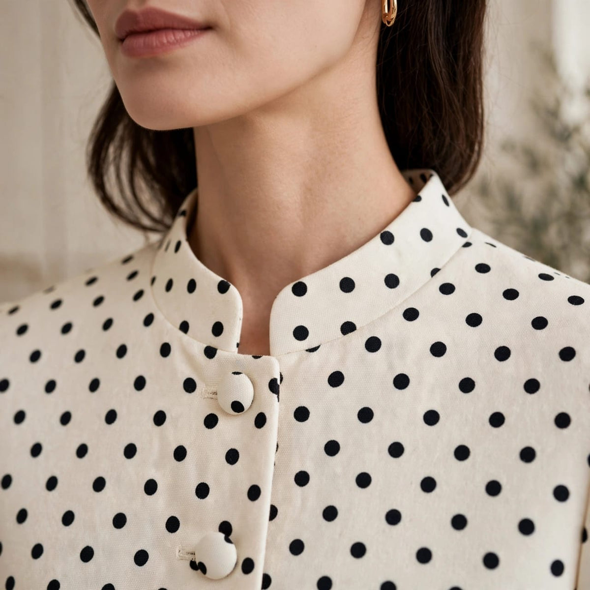 Premium Polka Dot Tailored Women’s Blazer
