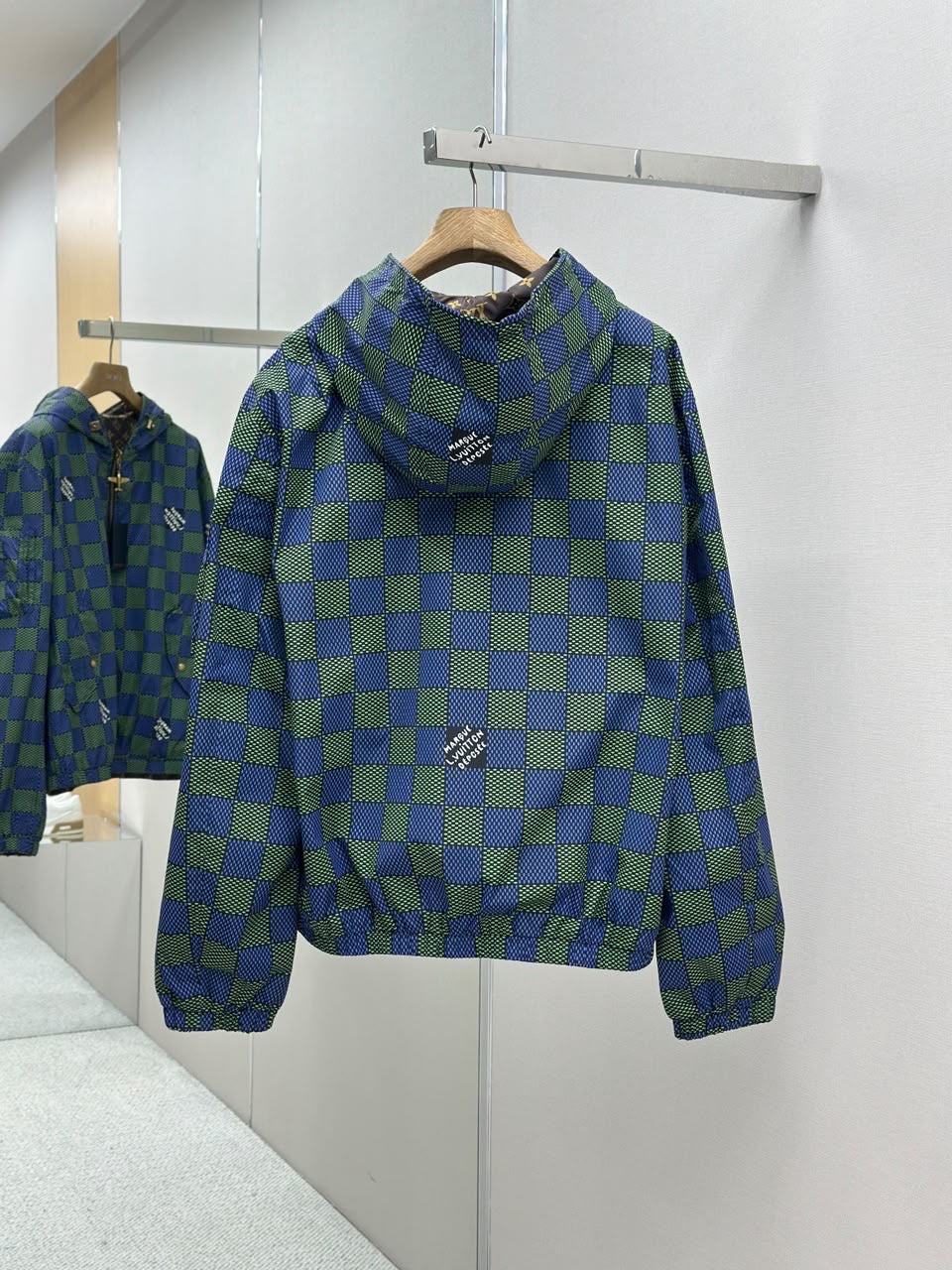 Men’s Luxury OG Reversible Hooded Jacket | 2-in-1 Full-Zip Lightweight Printed Windbreaker