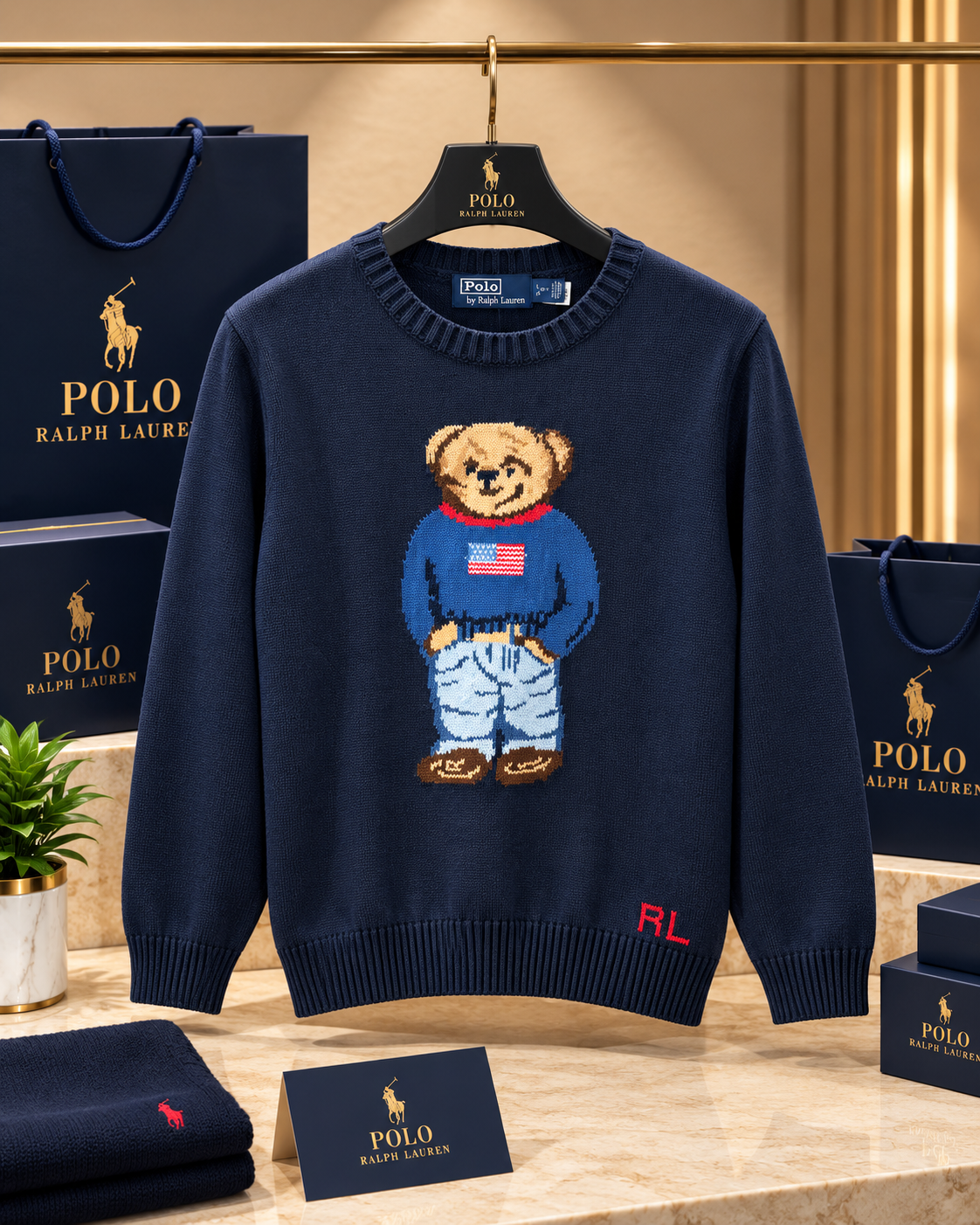 Heritage Mascot Knit Crewneck Sweater