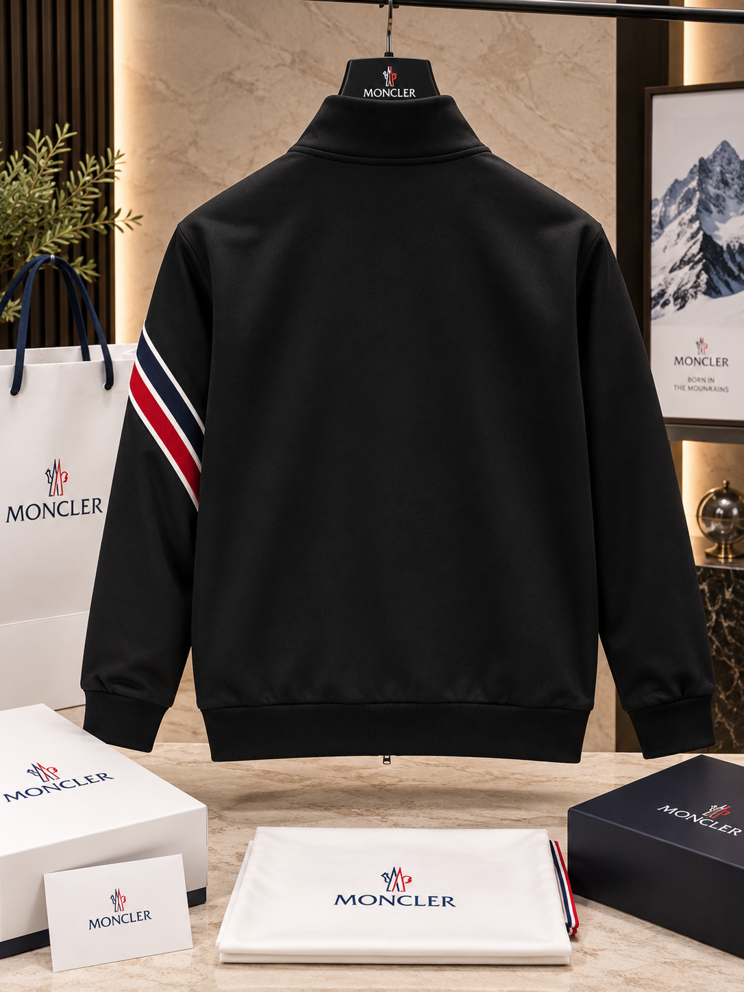 Signature Black Zip-Up — Understated Luxury