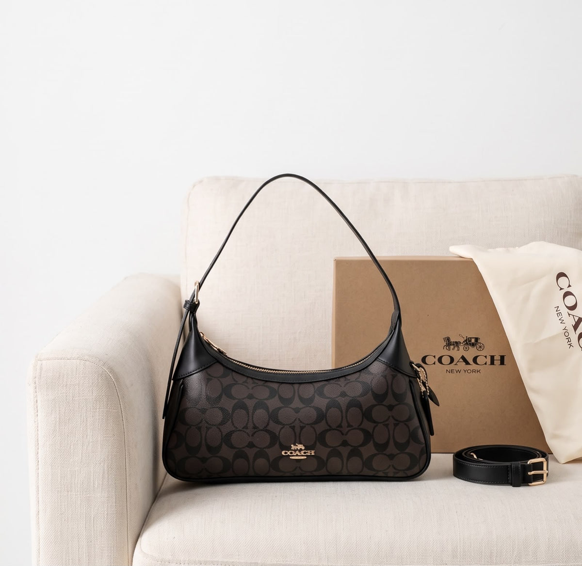 Luxury Signature Monogram Shoulder Bag