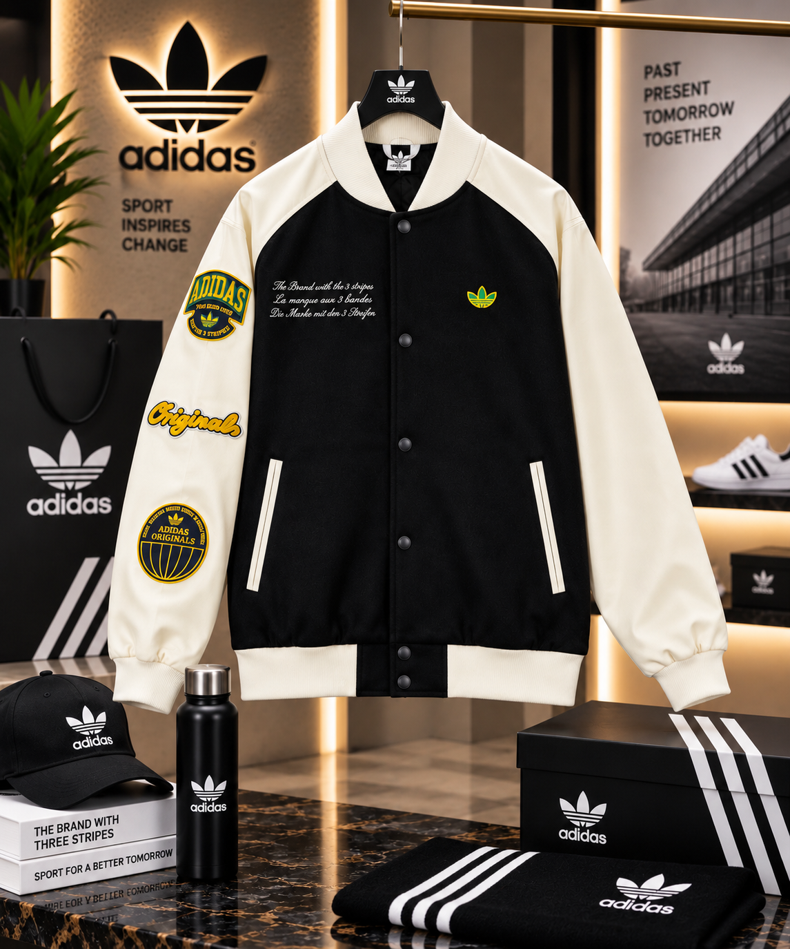 Premium Originals Patchwork Varsity Jacket