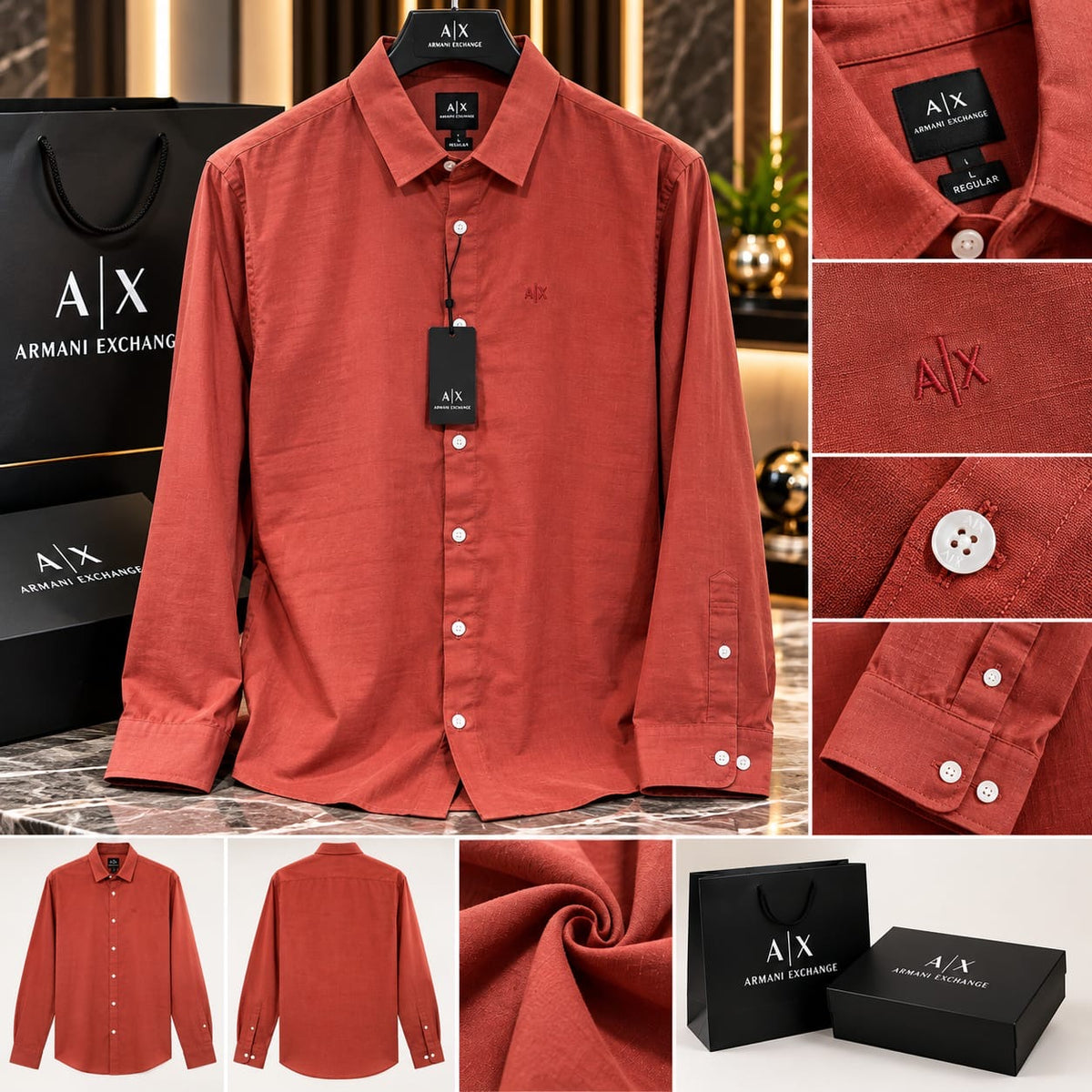 Men’s Premium Pure Linen Regular Fit Long-Sleeve Casual Shirt