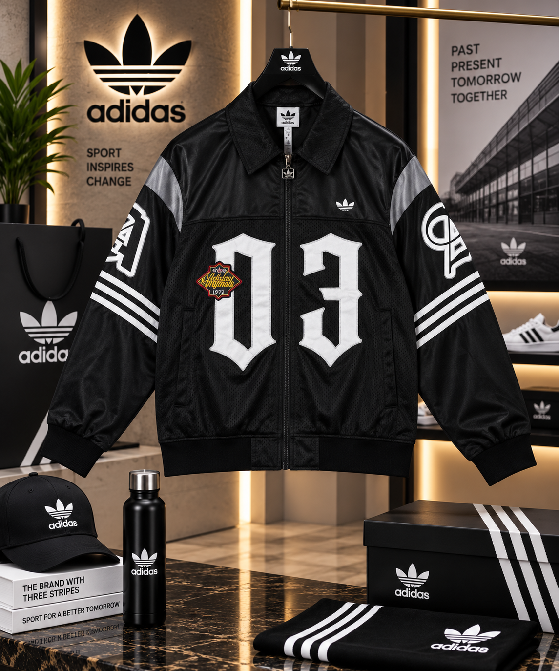 Premium Varsity Mesh Racing Jacket – 03 Originals Edition