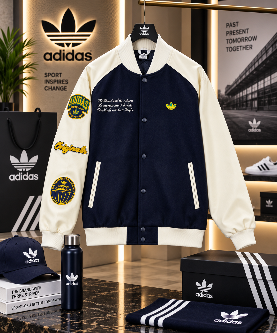 Premium Originals Patchwork Varsity Jacket