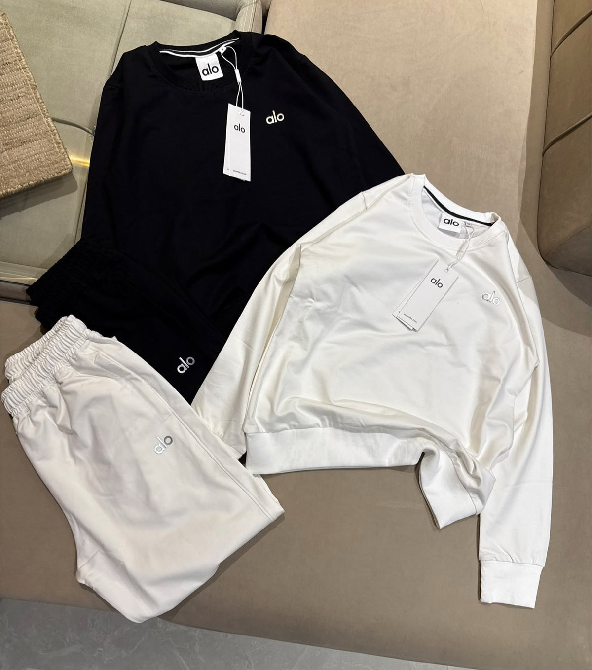 Unisex Premium Fleece Long-Sleeve Sweatshirt & Joggers Co-ord Set